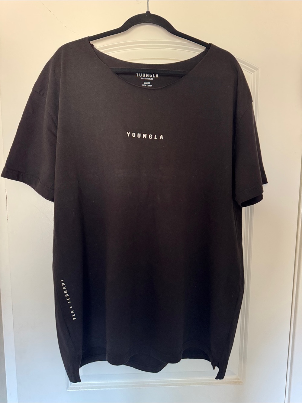 YoungLA Black Short Sleeve Logo Tee